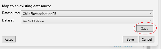 Picture showing the Save Option. 